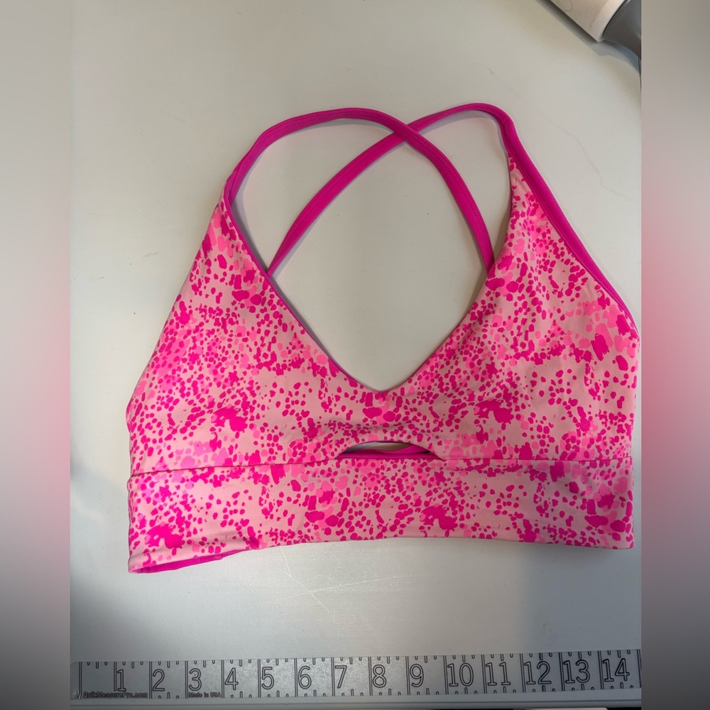 Buffbunny Candy Crush Reversible Pink Bra size medium